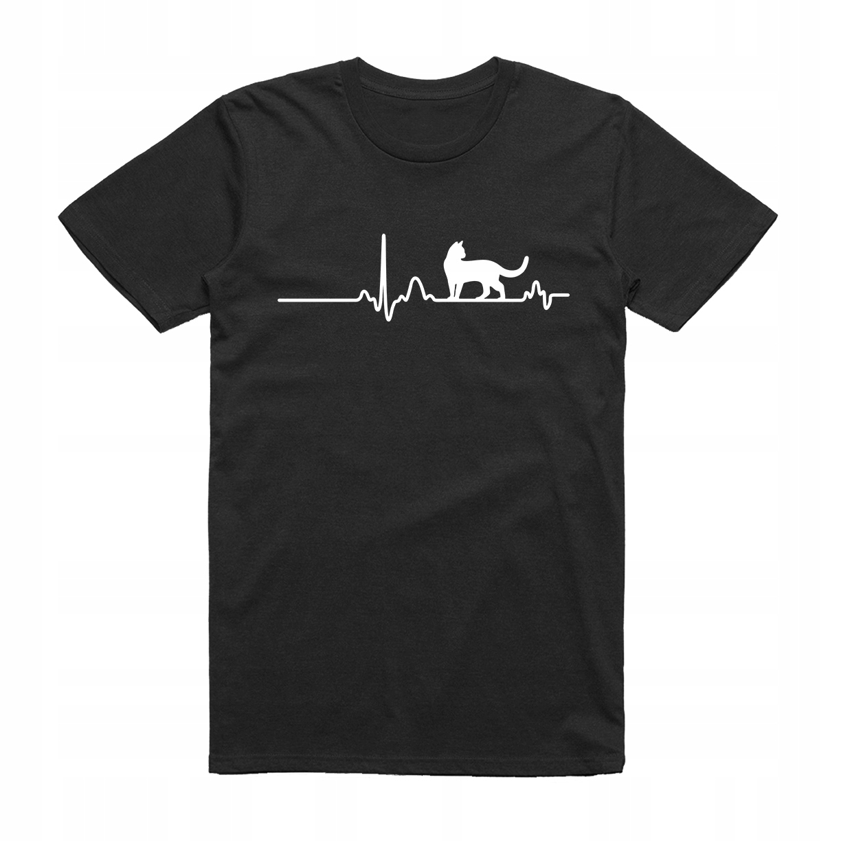 

S - Koszulka T-shirt Linia Życia Kot Kocham Koty