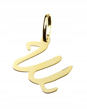 

Literka "w" Zawieszka Złota 333