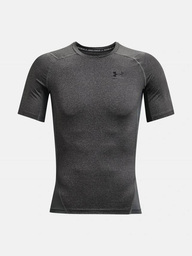 Pánské kompresní triko Under Armour Hg Armour Comp Ss šedé 1361518-090