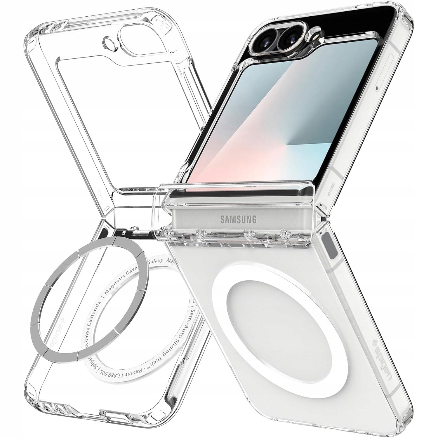 Puzdro pre Galaxy Z Flip7 Fe 6, Spigen Ultra Hybrid Pro pre MagSafe, štýlové