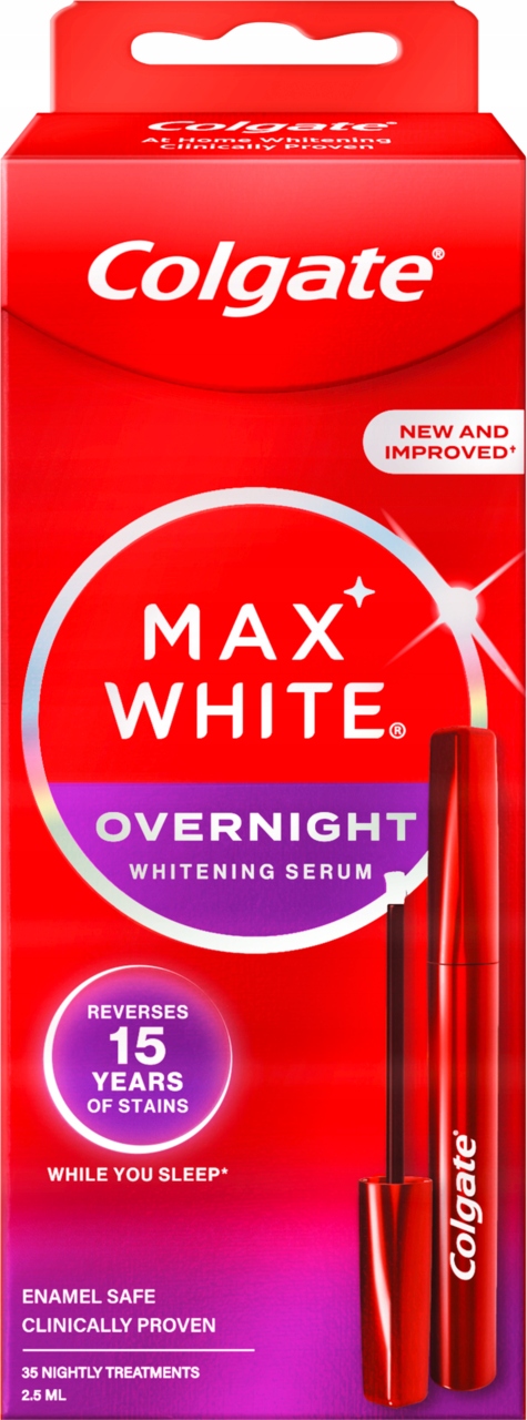 Colgate Max White Overnight Aplikator Do Zębów Wybielający Na Noc 25 ML
