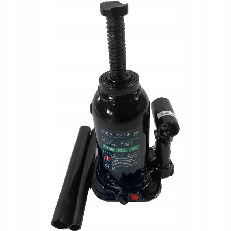 PODNOŚNIK SŁUPKOWY LEWAREK HYDRAULICZNY ŻABA BUTELKOWY 4T RockForce Udźwig 4000 kg