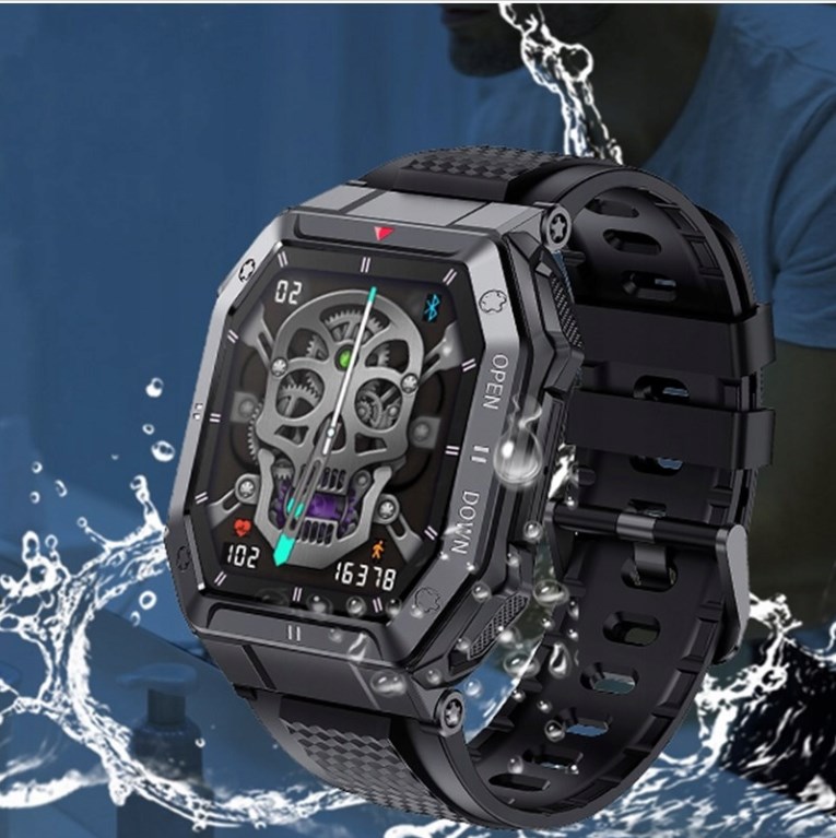 MĘSKI WOJSKOWY SMARTWATCH MÓWIĄCY WIELOFUNKCYJNY Model watch