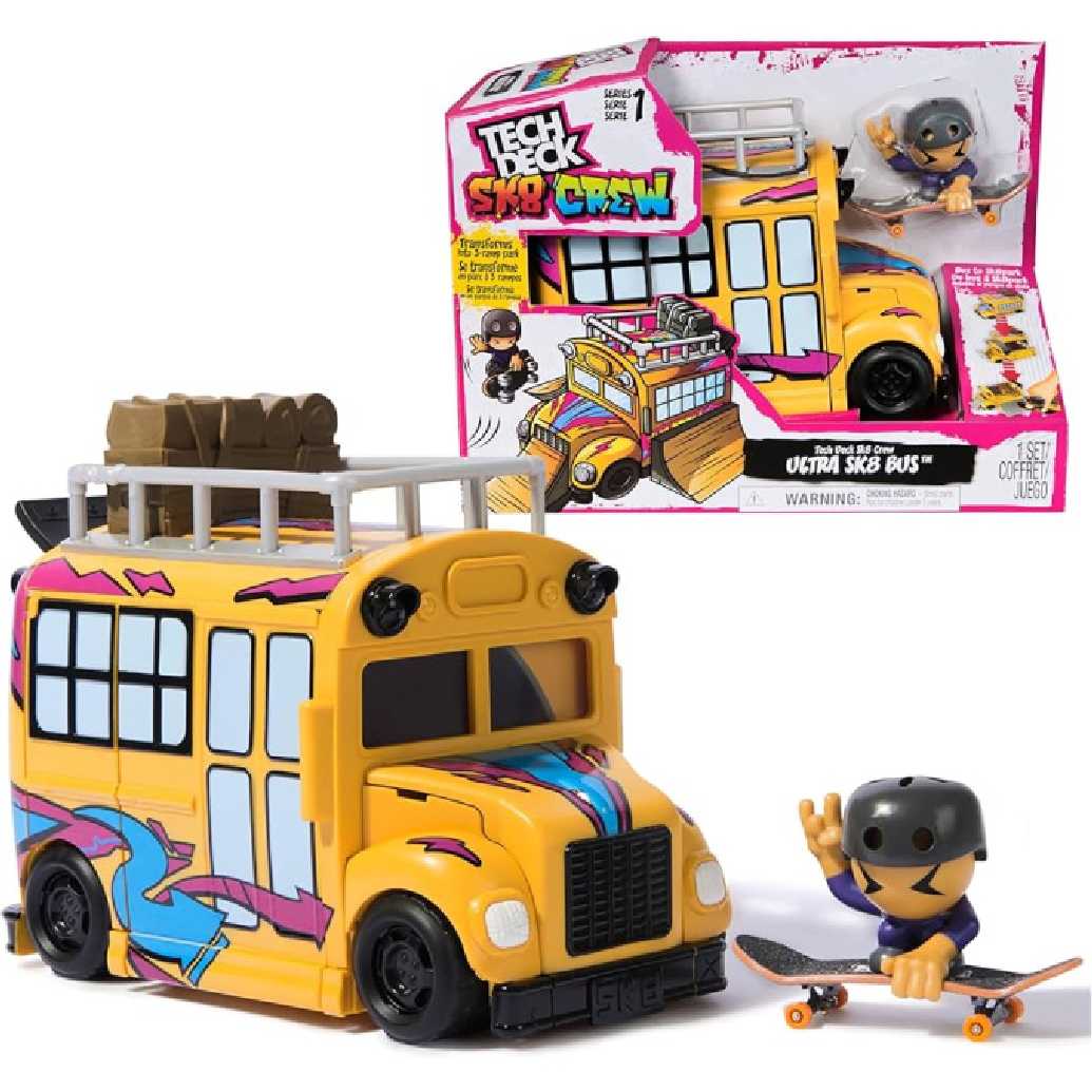 Tech Deck Sk8 Crew Autobus Playset