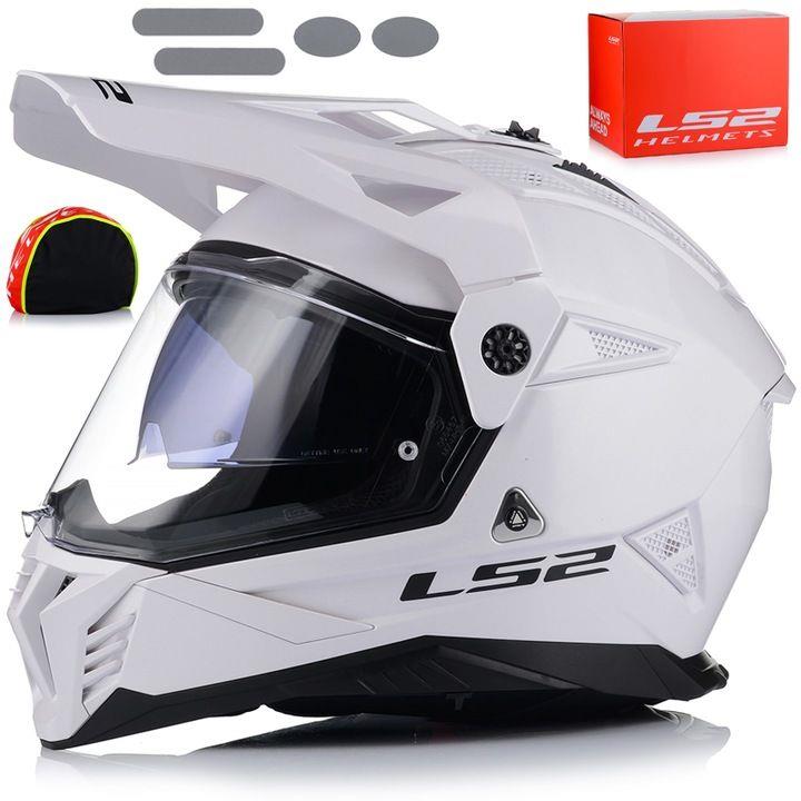 LS2 MX702 Pioneer II duálna prilba biela 3XL