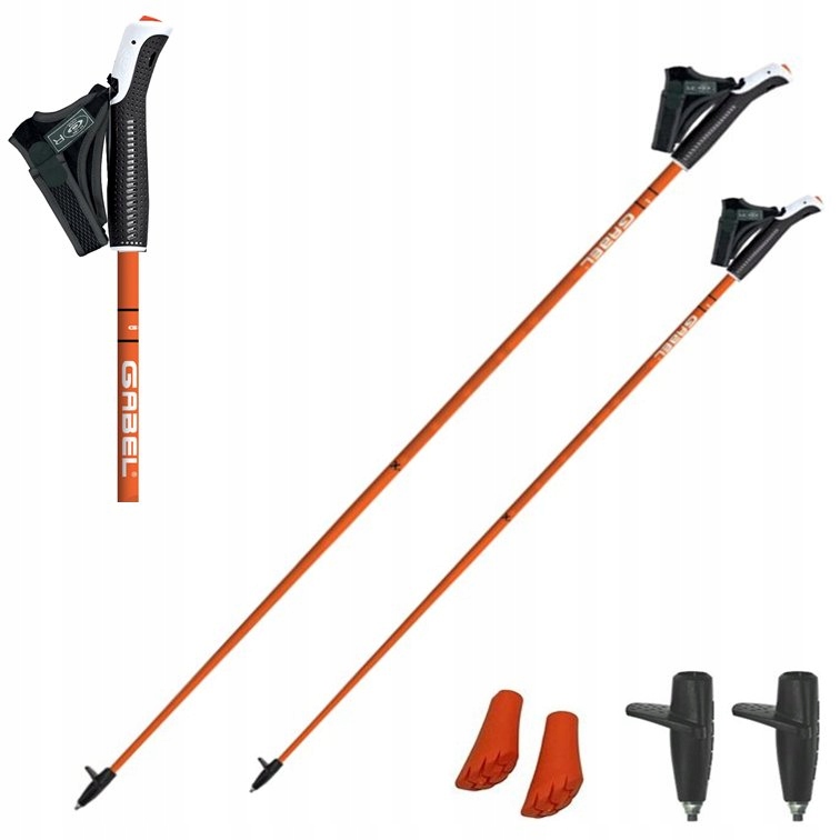 Kije, Kijki sportowe do Nordic Walking Gabel X-1.35 Orange 125 cm, Ncs