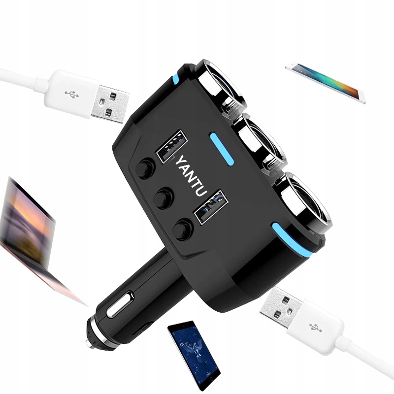 ROZDZIELACZ GNIAZDA ZAPALNICZKI WOLTOMIERZ 2x USB EAN (GTIN) 5900495607447