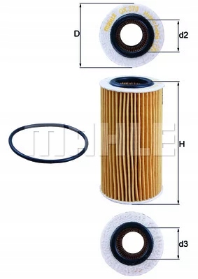 KNECHT OX 370D FILTR OLEJU VOLVO Producent części Knecht
