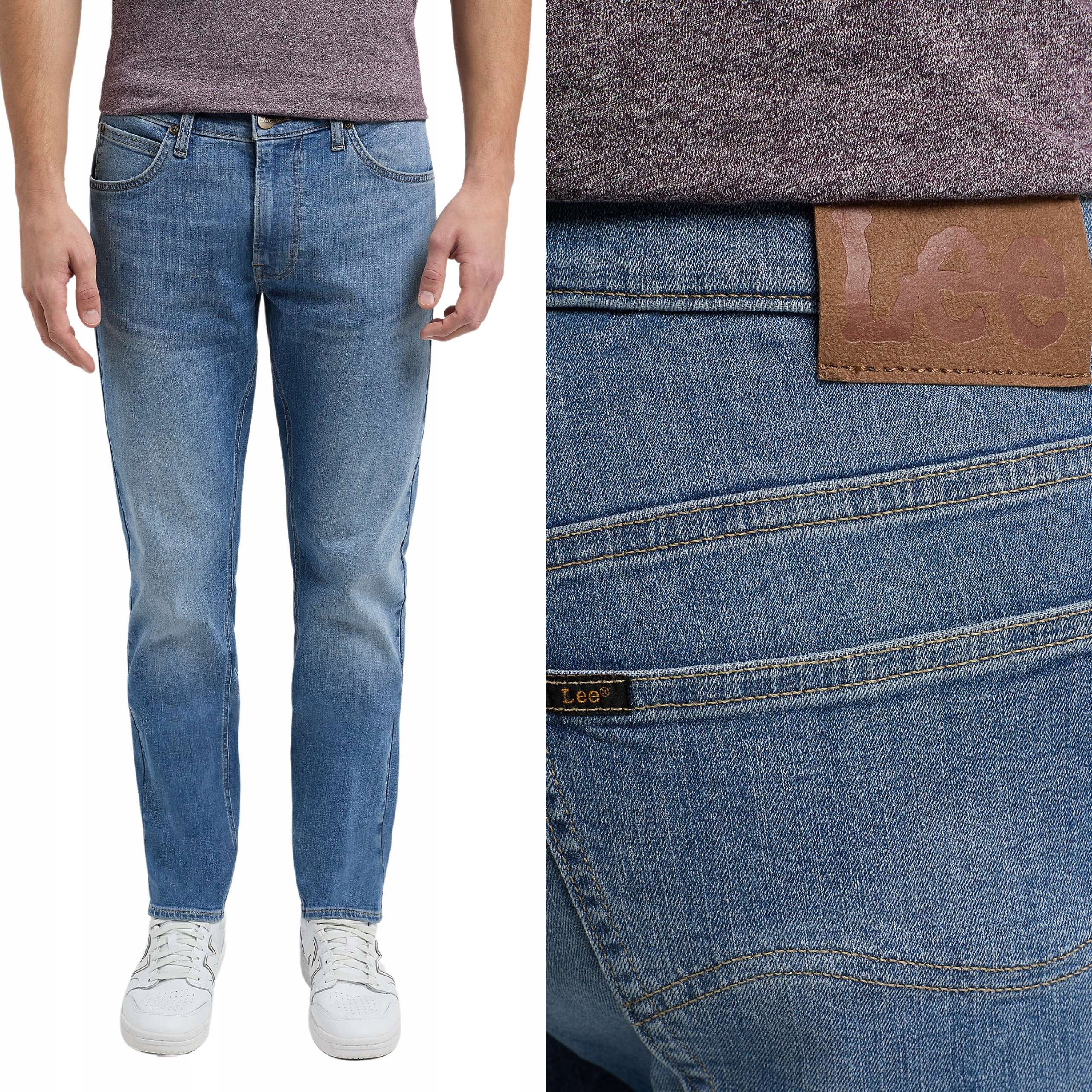 Lee kalhoty Tapered regular Blue jeans Daren Zip Fly W33 L30