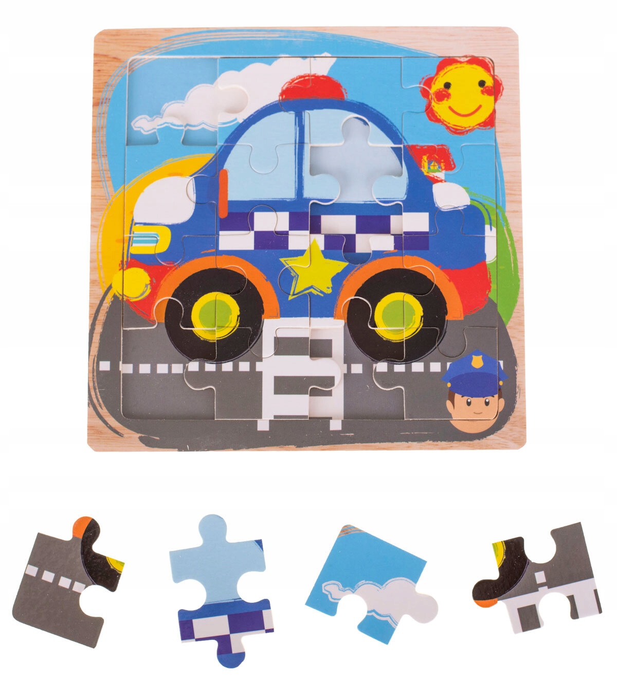 Puzzle KIK POLICJA 16 elementów KX7256