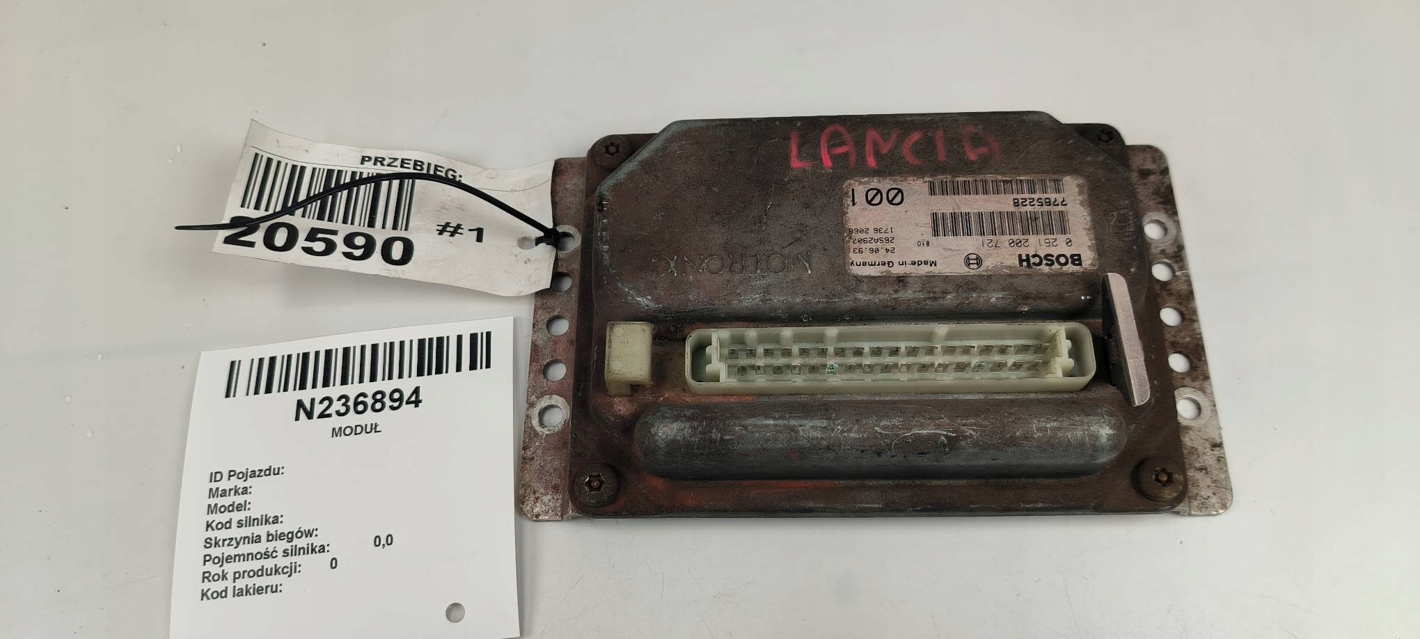 computer Motore ECU 0261200721 LANCIA DELTA