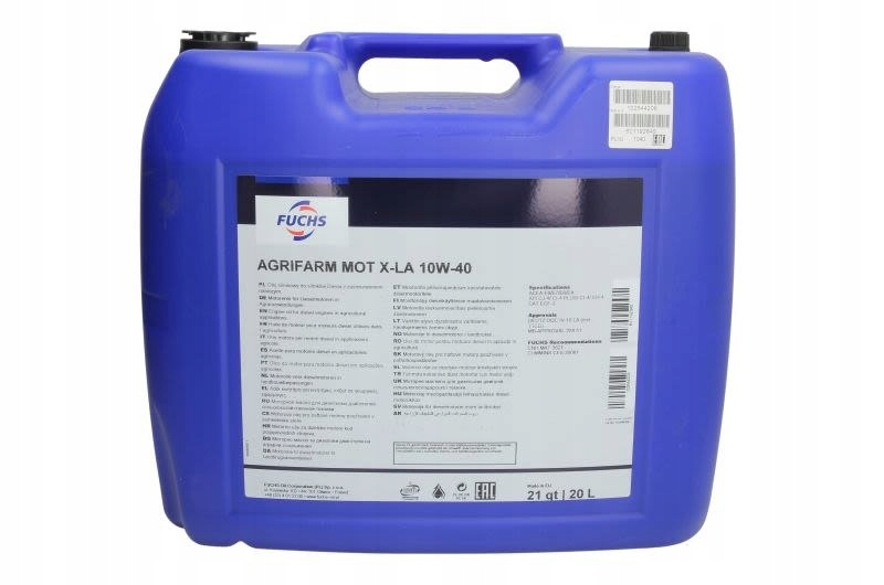 Olej silnikowy FUCHS OIL AGRIFARM MOT XLA10W40 20L