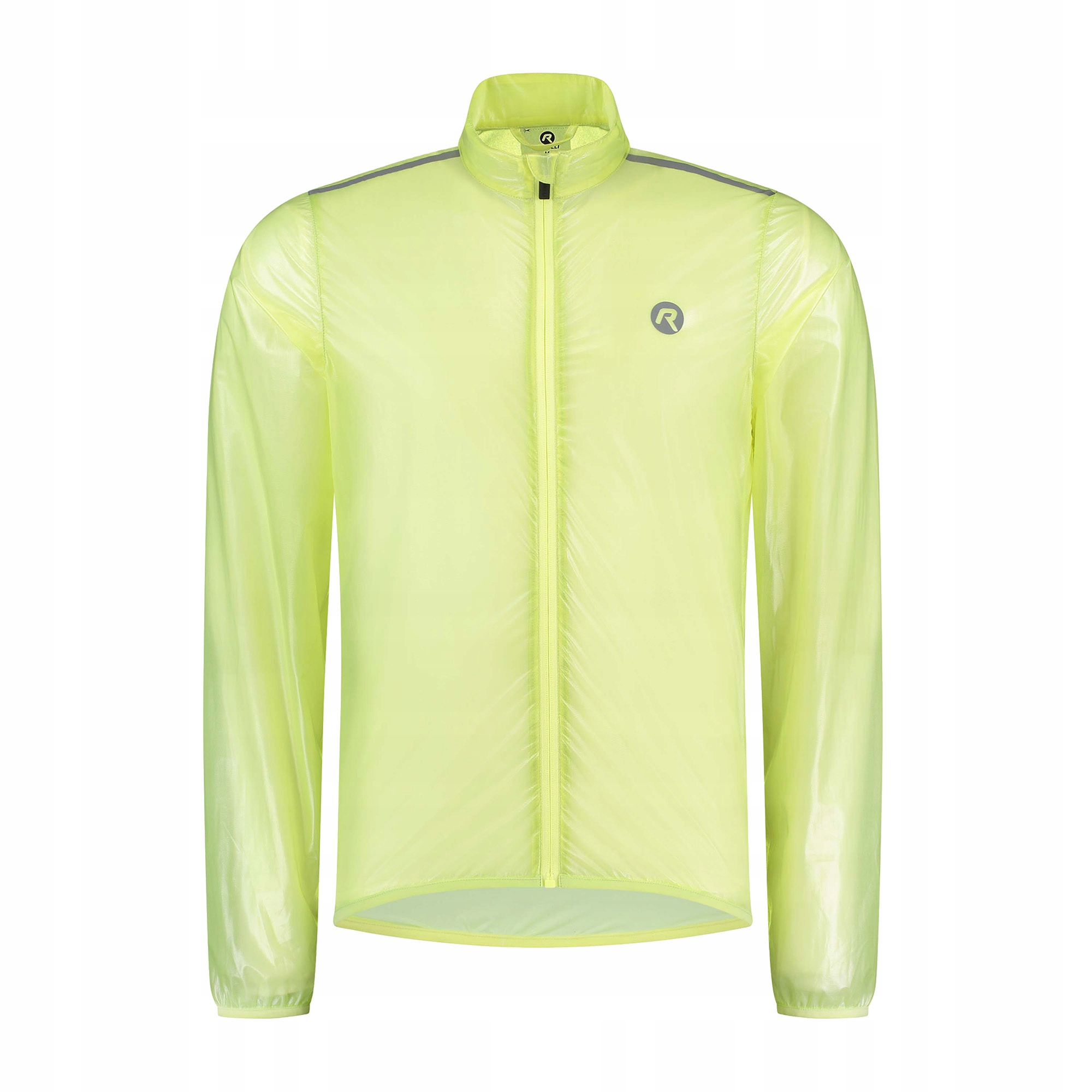 Pánská cyklistická bunda Rogelli Emergency fluor žlutá XL