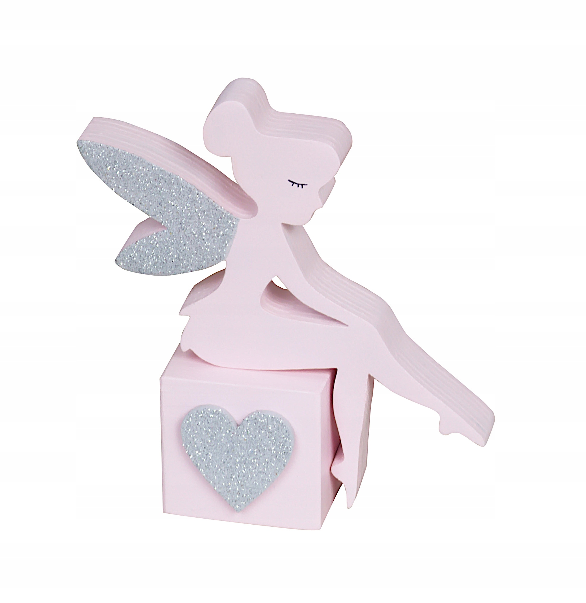 

Wróżka,elf klocek brokat,dekoracja,pokój dziecka