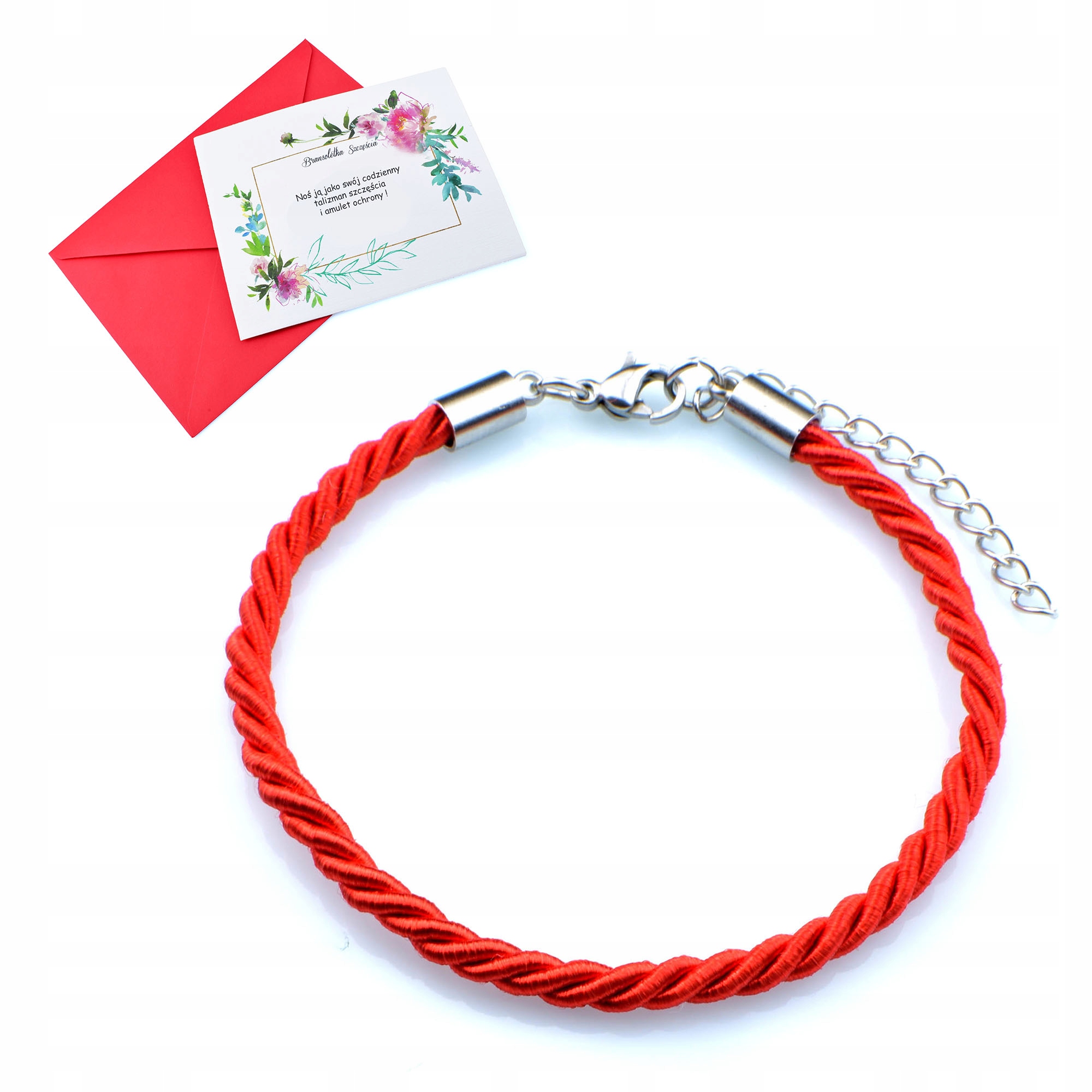 

Bransoletka Szczęścia Czerwona Talizman Amulet