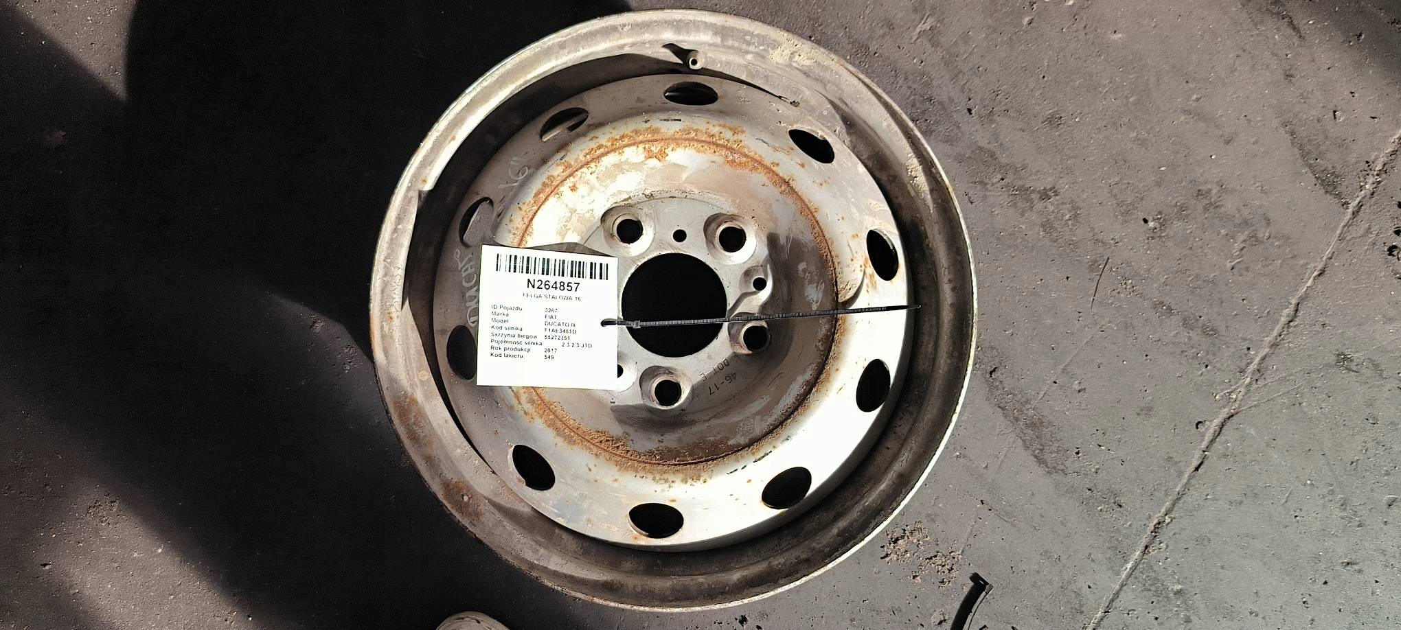 disk STALOWA 16'' 5X130 FIAT DUCATO III