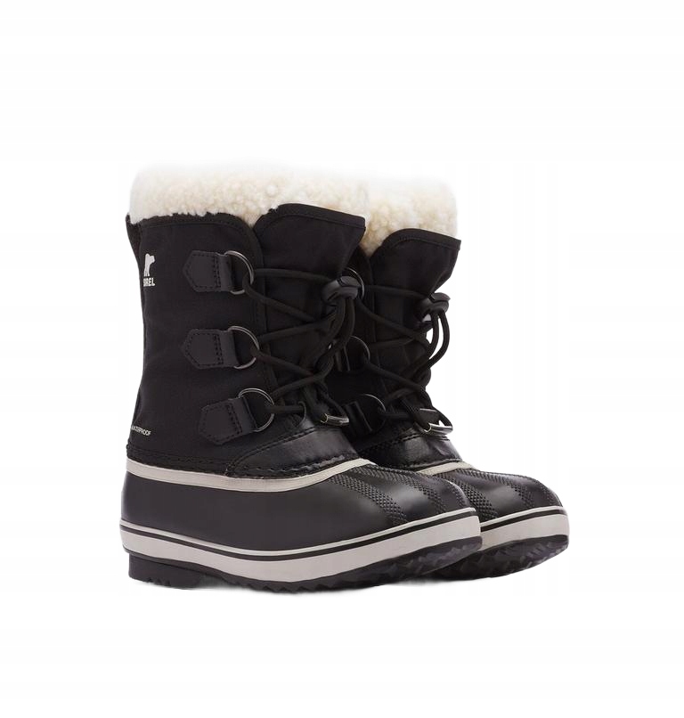 Sorel Zimní Sněhule Černé S Kožešinou Na Zimu Kůže 37 6AC