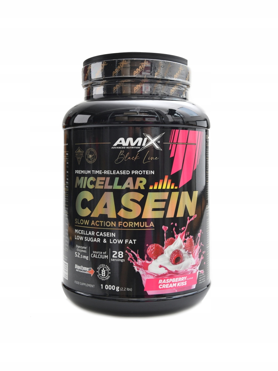 Amix Black line Micellar casein 1000 g raspberry cream