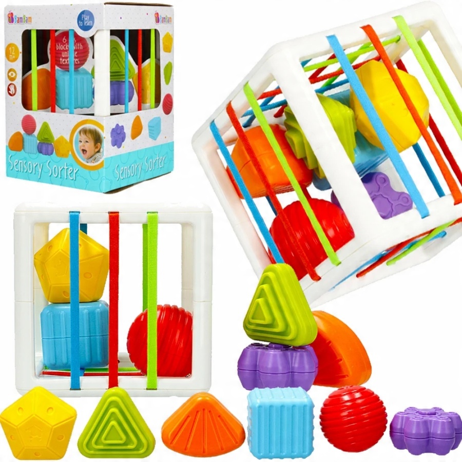 

Sorter Edukacyjne Gumowe Klocki Sensoryczne