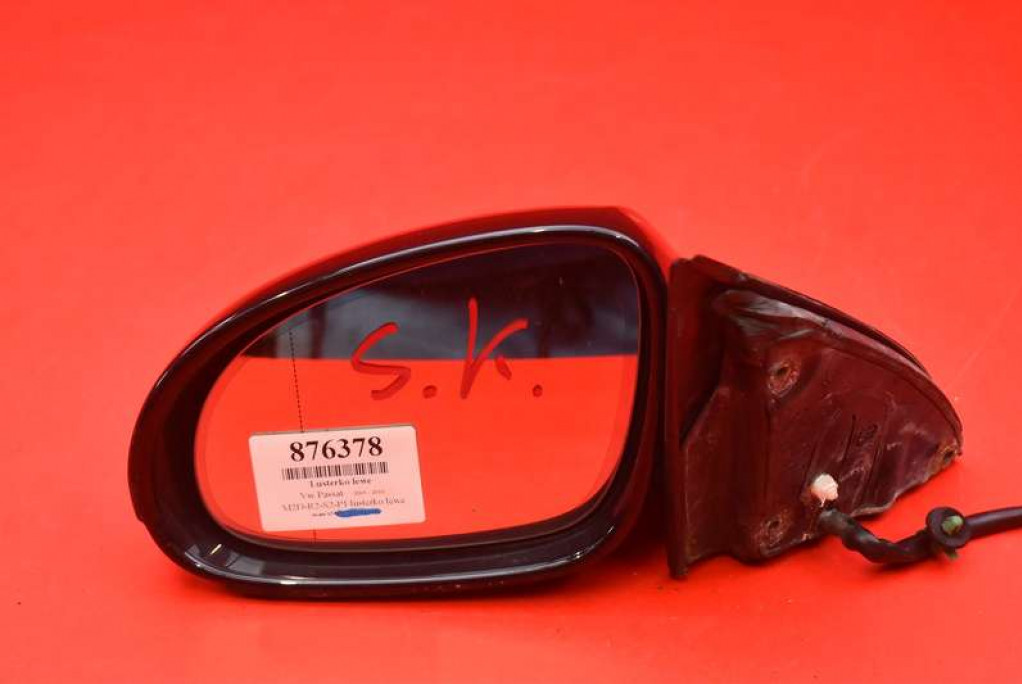 mirror left black, 3C0857933 EU VW PASSAT B6 05-10 11 PIN