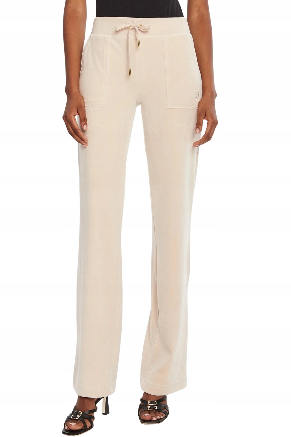 Juicy Couture Pískové dámské tepláky Del Ray Gold S