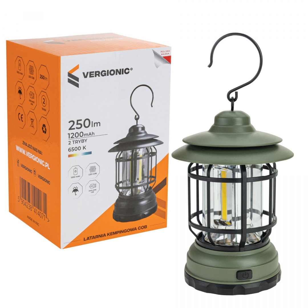 Latarnia kempingowa LED USB 9W VERGIONIC