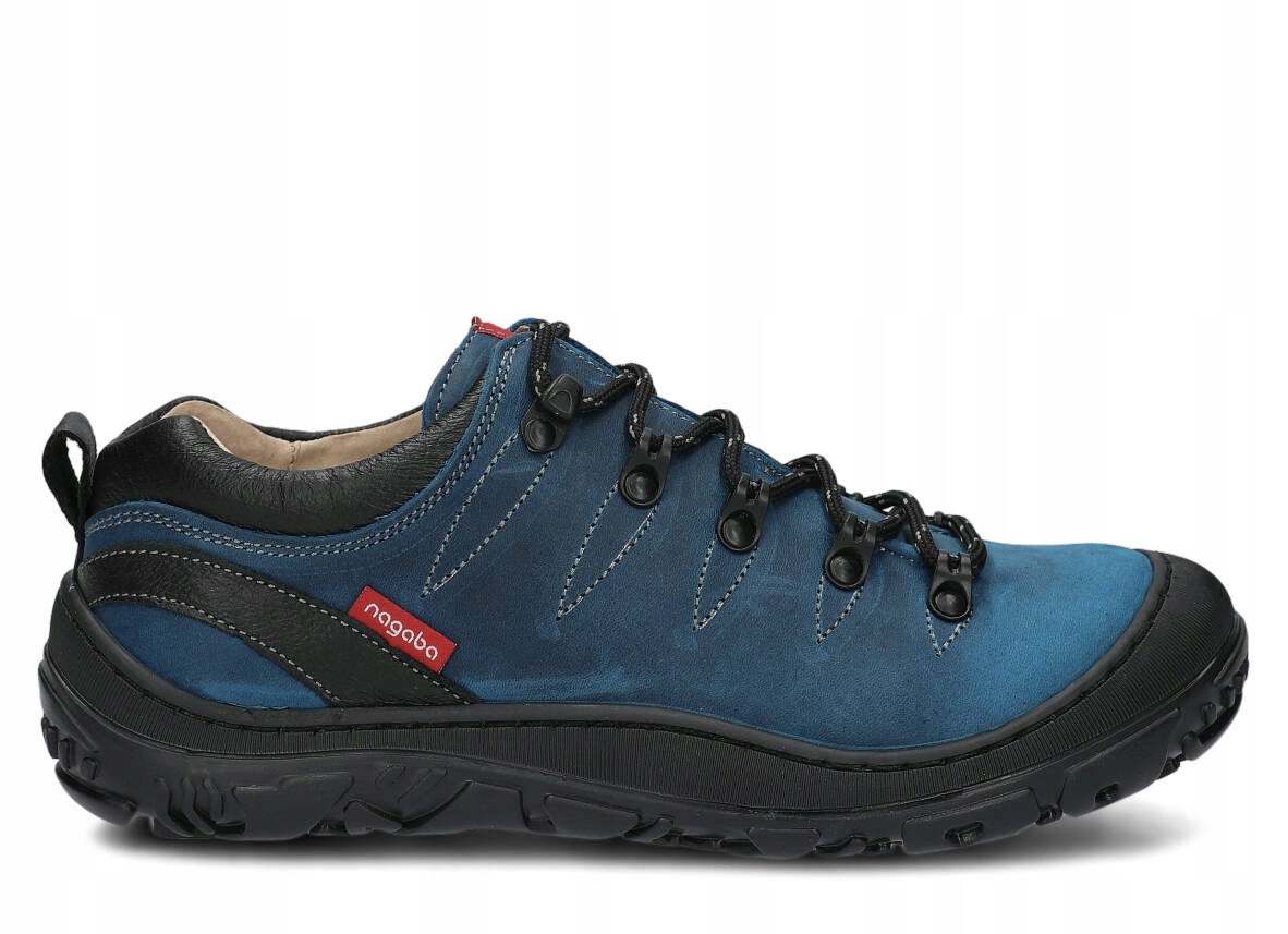 NAGABA 241 KOBALT - WYGODNE, SKÓRZANE, POLSKIE PÓŁBUTY TREKKINGOWE DAMSKIE Oryginalne opakowanie producenta pudełko