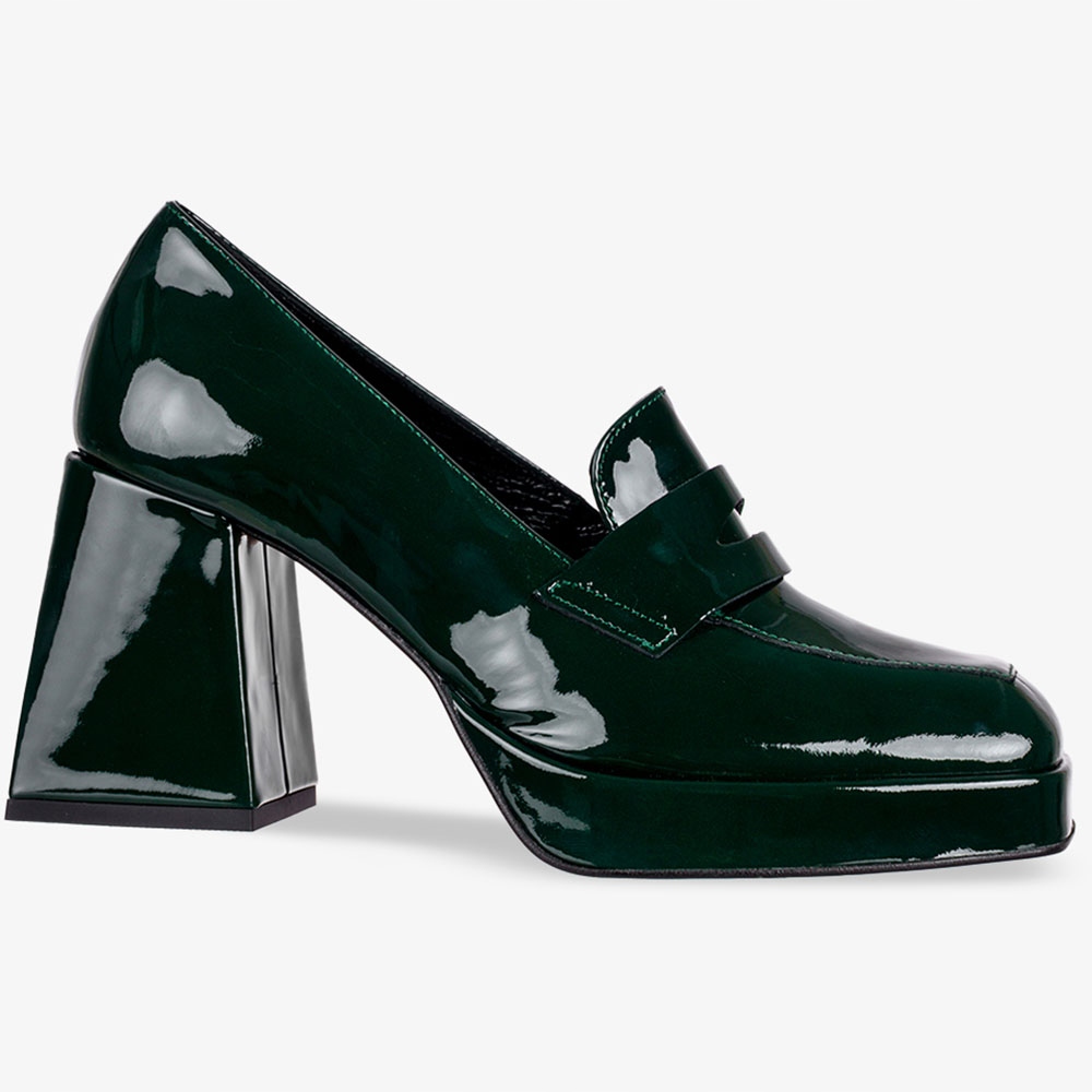 MOKASYNY NA OBCASIE KLOCKU PÓŁBUTY POLSKA SKÓRA 40 Marka Casu