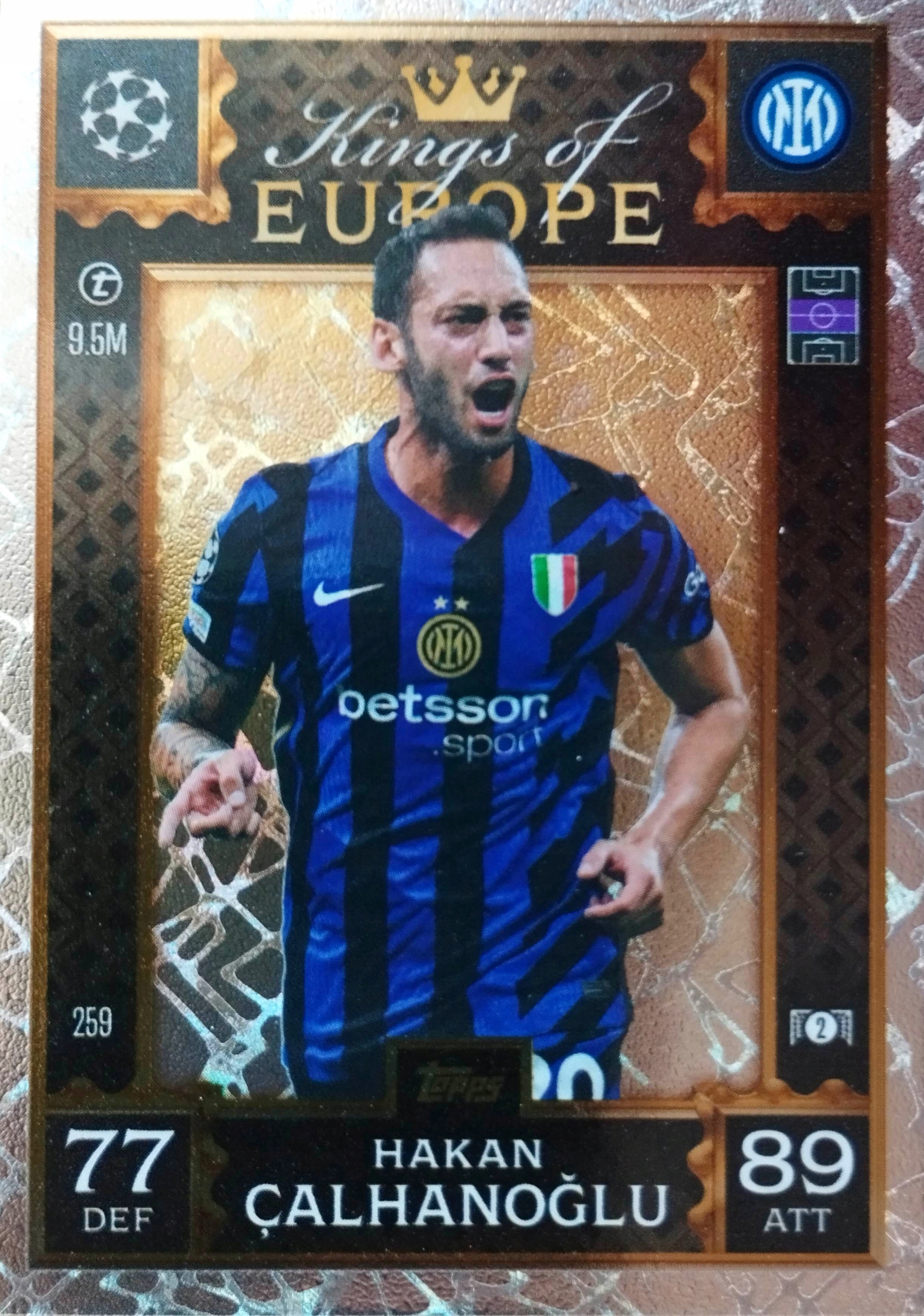Match Attax Extra 2024/25 2025 Kings Of Europe 259 Hakan Calhanoglu Inter