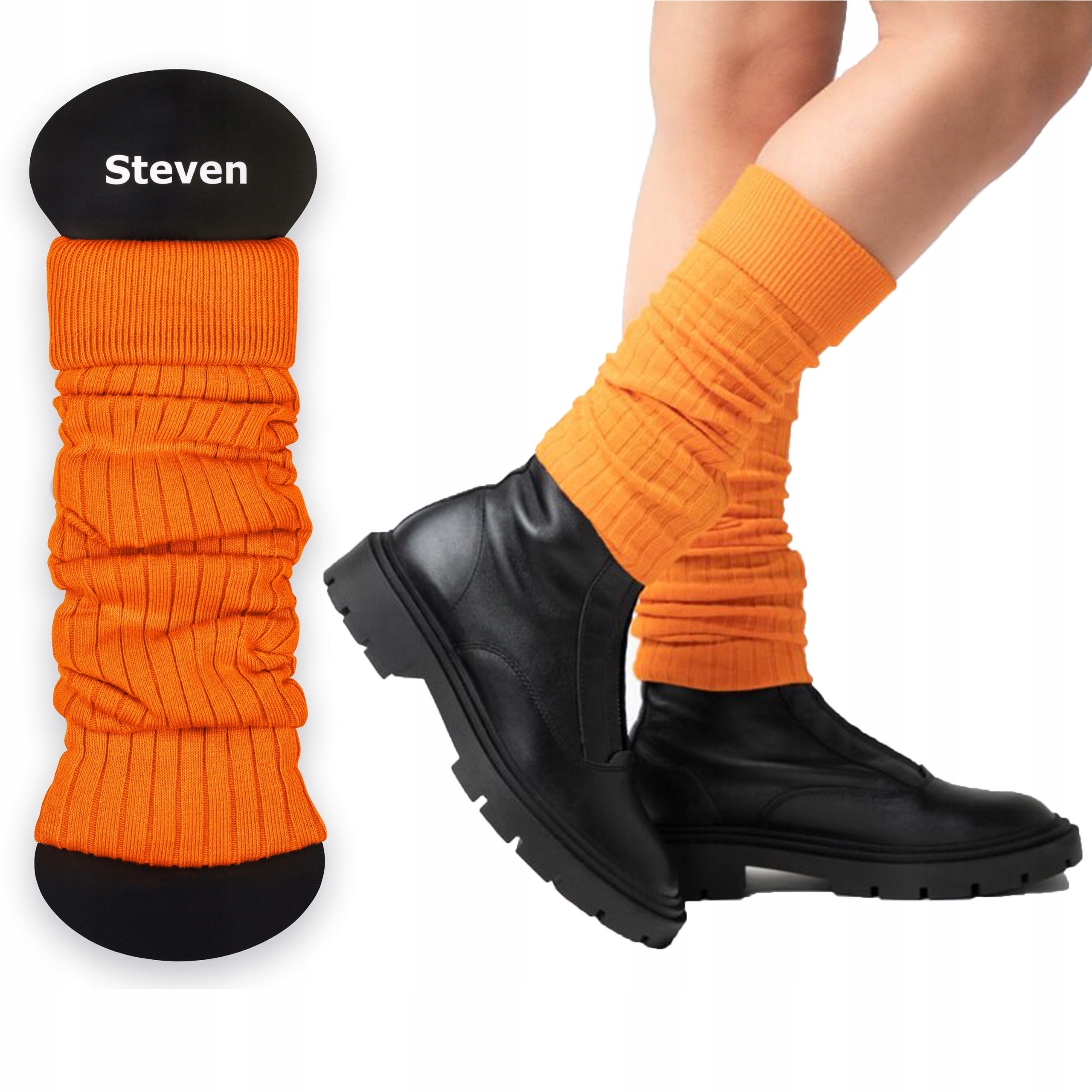 

Steven 092 Ocieplacze Damskie Bawełna Pomarańczowy