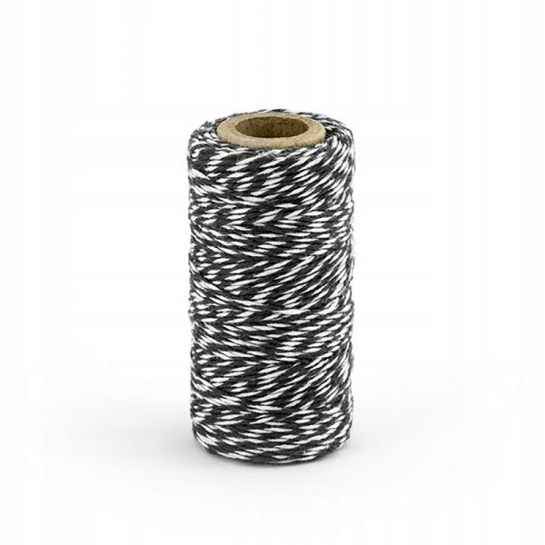 

Sznurek Do Pakowania Prezentów 50m Czarno-biały