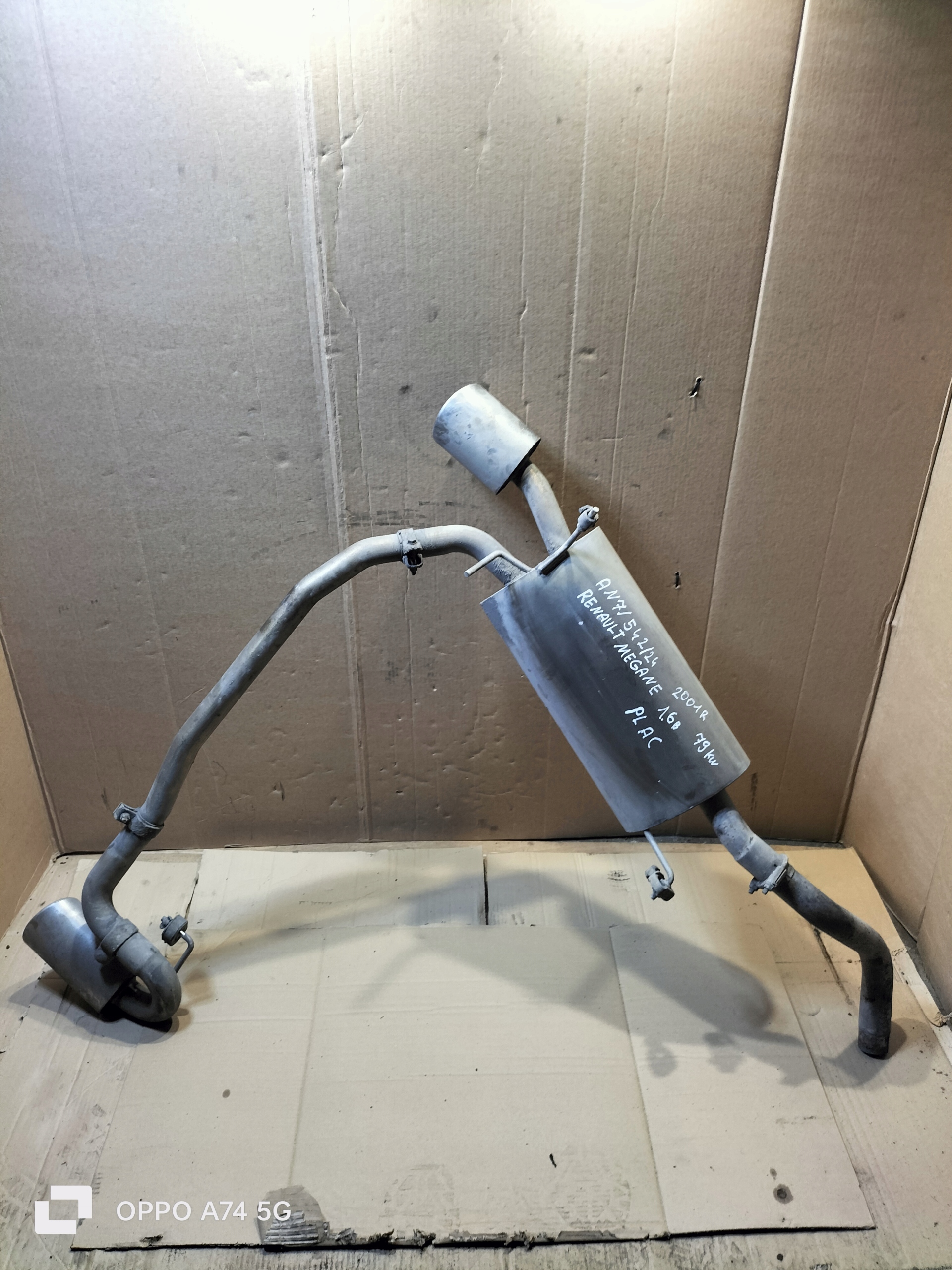 TLUMIK KONCOWY MEGANE e 1.6B 79KW 2001R