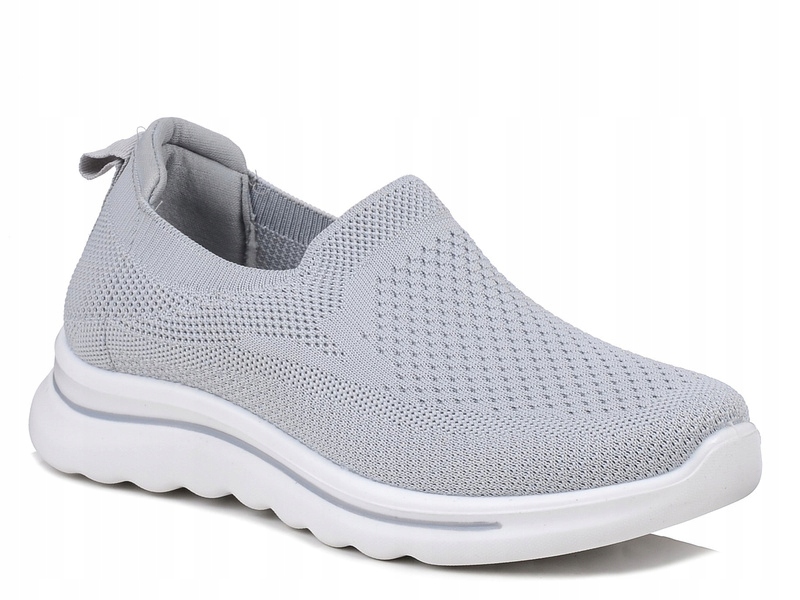 Sneakersy damskie News 4815 buty sportowe wsuwane lekkie szare 38