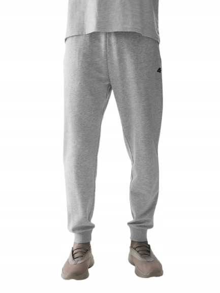 Pánské teplákové kalhoty 4F 4FWSS24TTROM603-27M šedé jogger tepláky XL;