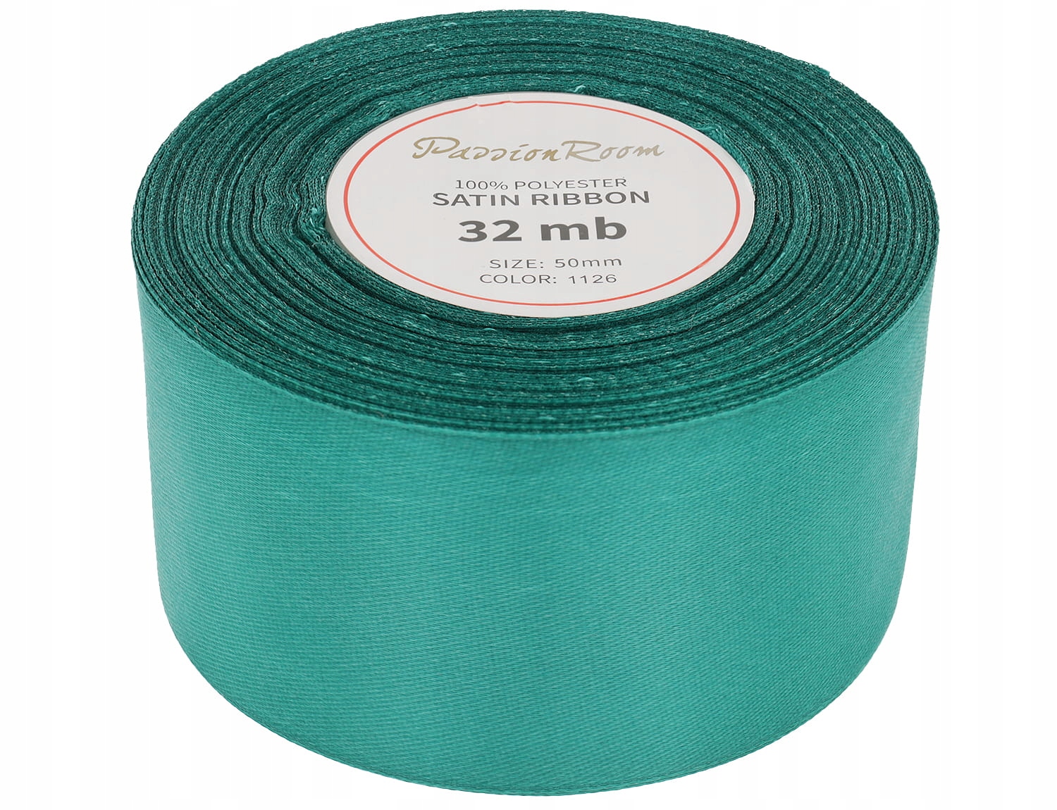 Wstążka satynowa atłasowa 50mm 32mb szmaragdowa