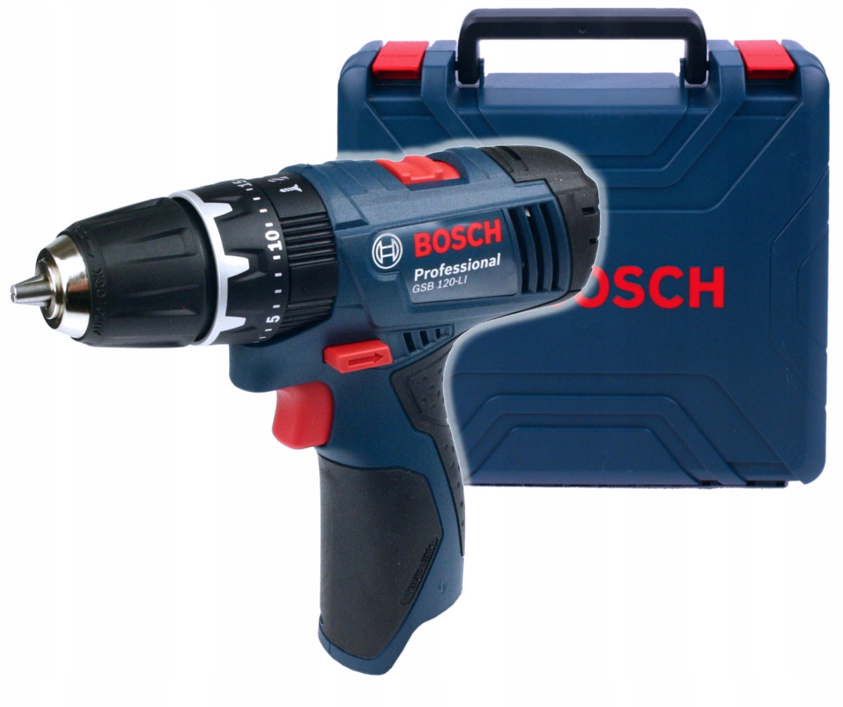 Wkrętarka Z Udarem 12V Gsb 120-LI Bosch Korpus Walizka