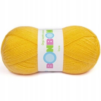 BonBon Ince 100% Akryl Nako 100g 98217 żółty
