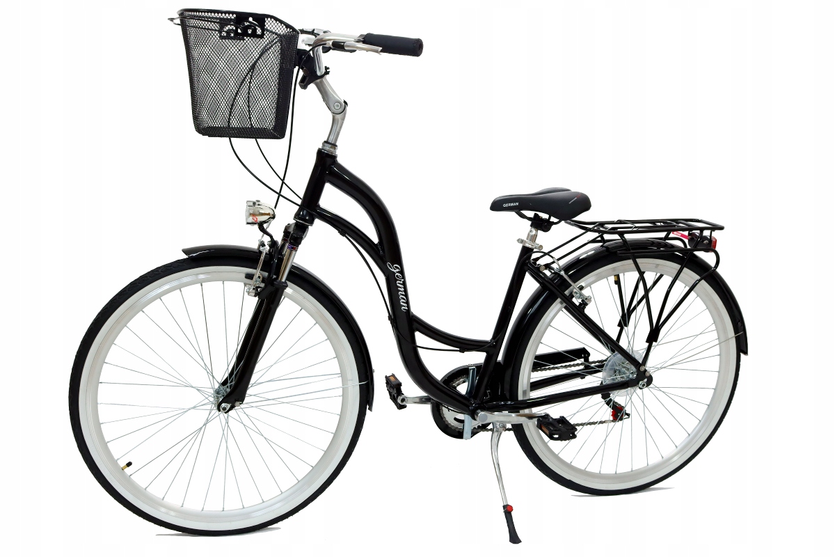 LEKKI ALUMINIOWY CZARNY ROWER MĘSKI DAMSKI 28 CALI " KOŁA AMORTYZATOR