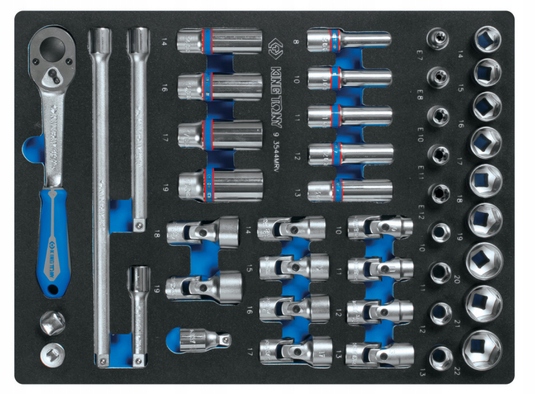 Sada nástrčiek Kľúčov 6kt 3/8 44sz 10-22 Torx King Tony Vložka 9-3544MRV