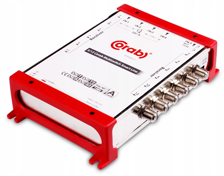 Multiswitch Smart Line 5/12 Corab s aktivním vstupem Dvb-t