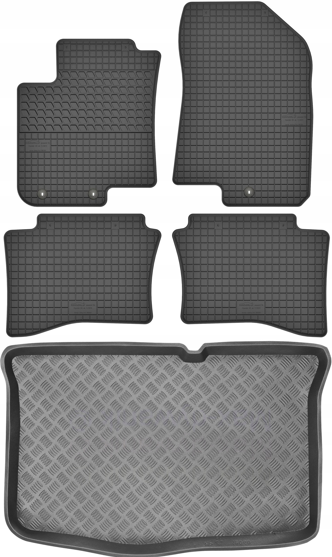 Килимки Max-Килимок резинові 18060+180301 5 el.