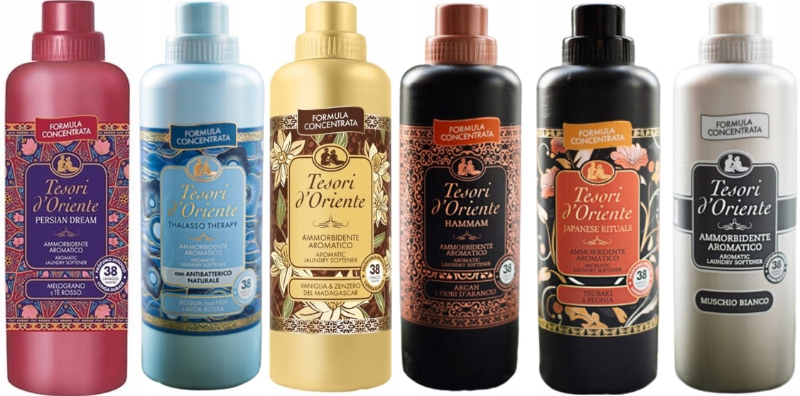 Tesori d'Oriente Sada 6 italských avivážních přípravků 760 ml Ptvhjm