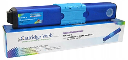 Toner Cartridge Web Cyan Oki C301 náhrada 44973535