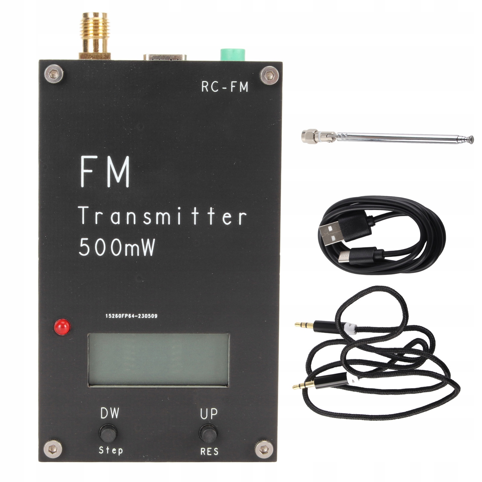 Fm Vysílač 500 Mw S LCD Obrazovkou 2000 M 500 Mw Stereo Vysílač Fm Fm
