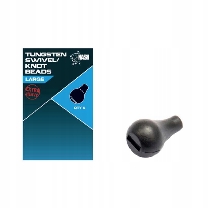 Nash Tungsten Swivel & Knot Bead Small