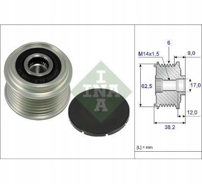 INA KOLO PASOWE ALTERNATORA TOYOTA AURIS COROLLA Producent części Schaeffler INA