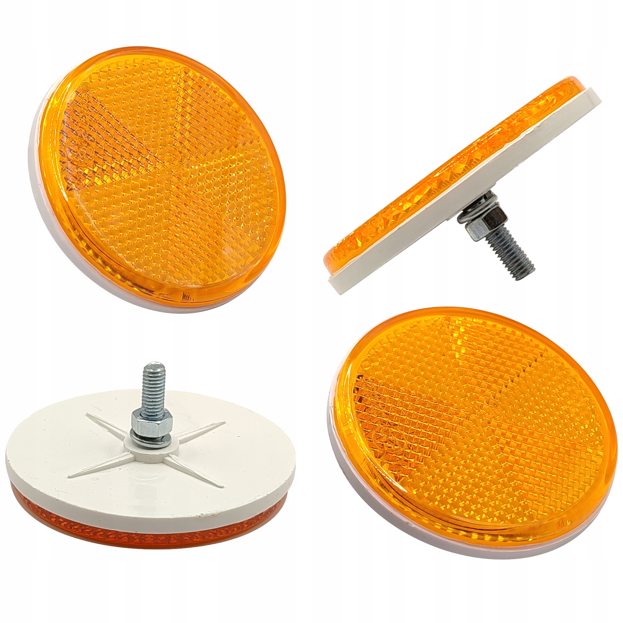 4x Odblaski Boczne Pomarańczowe Białe Romet Komar Jawa Mz Wsk 125 175 Hq Pl