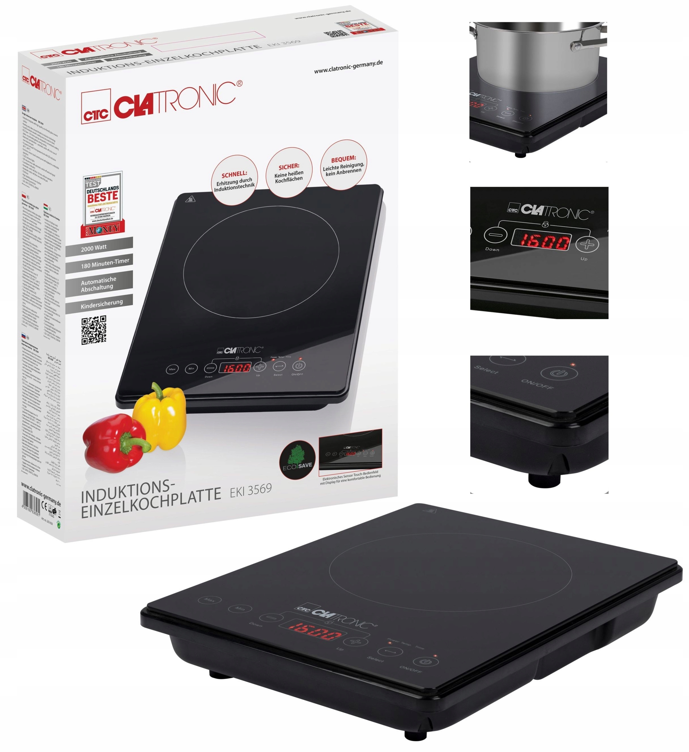 Elektryczna Płyta Indukcyjna Jednopalnikowa Clatro