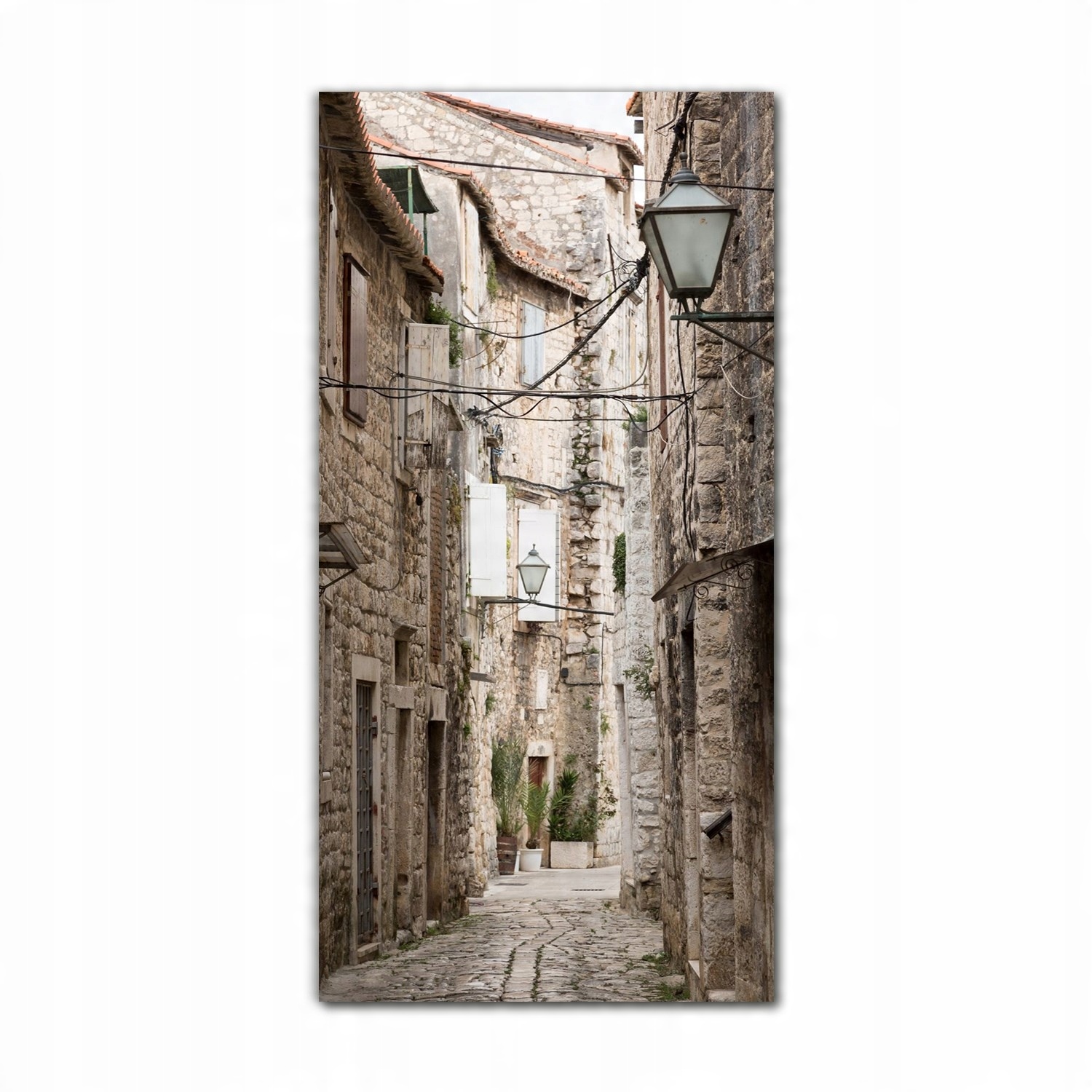 

Foto-obraz szklany do salonu 70x140 Trogir alejka