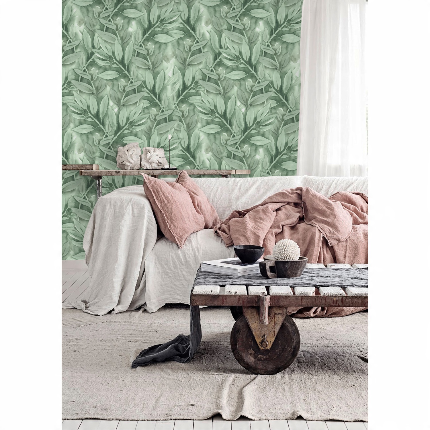 

Foto tapeta samoprzylepna Gładkie liście 250x104cm